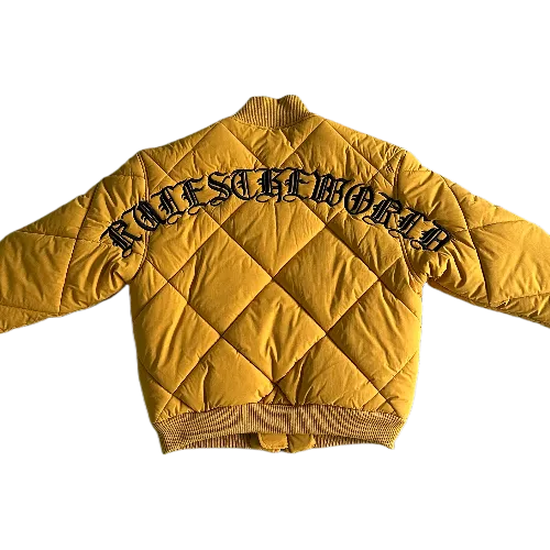 corteiz jacket bomber olde english -yellow