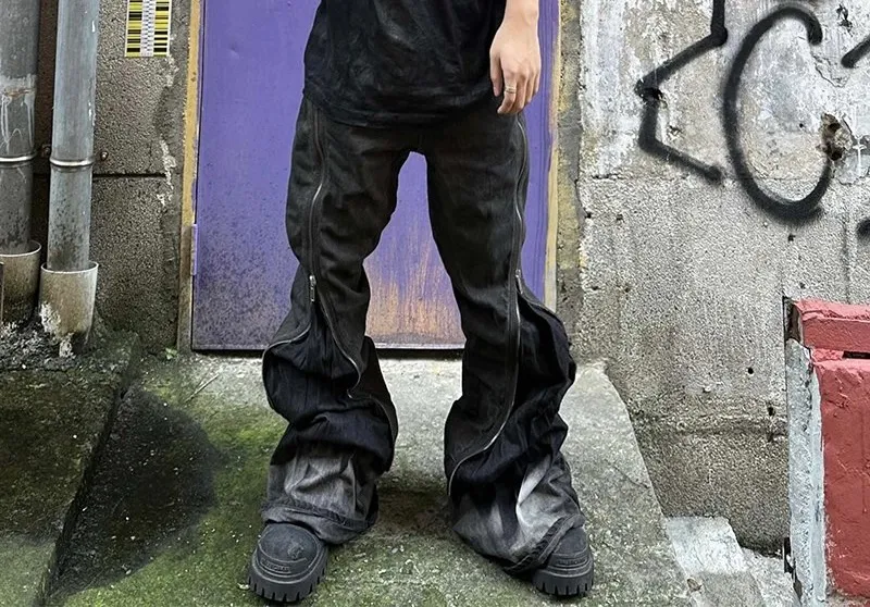 Rick Owens Washed Black Bolan Banana Pants